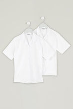 Load image into Gallery viewer, Short Sleeve, Non-iron Rever Collar Blouses - Twin pack
