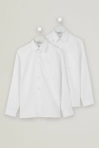 Long Sleeve White Shirt - Twin-Pack