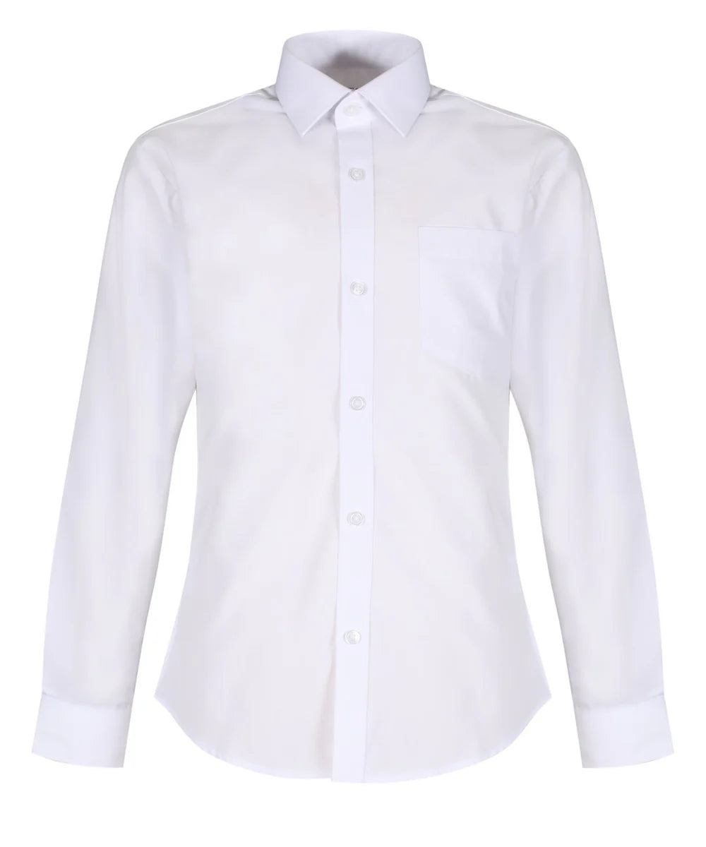 Winterbottom Long Sleeve Slimfit White Shirt - Twin-Pack