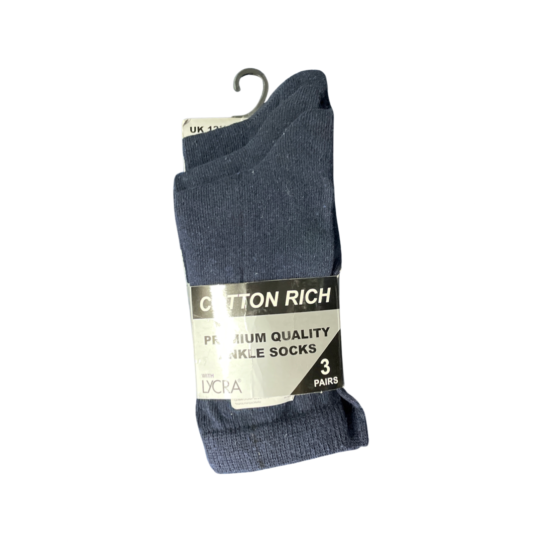 Navy Ankle Socks