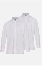 Load image into Gallery viewer, Long Sleeve White Shirt - Twin-Pack
