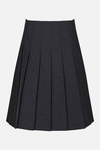 Grey Stitched Down Pleated Skirt