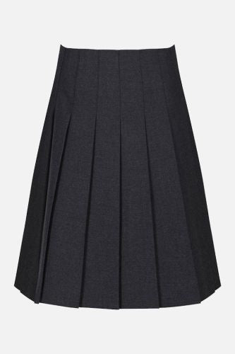 Grey Stitched Down Pleated Skirt